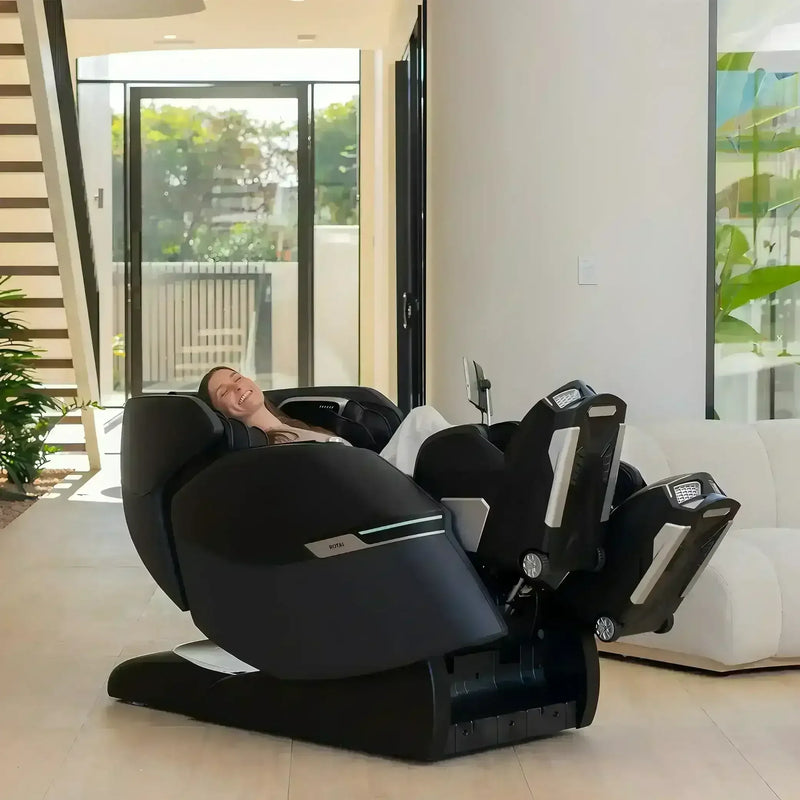 Advanced AI Robotic Massage Chair (Space Black) - Rotai - Best Massage Chair in Dubai UAE - Shop massage chairs in UAE, Saudi Arabia -Therapy Massage Chairs - Back, Neck, & Leg Pain Relief