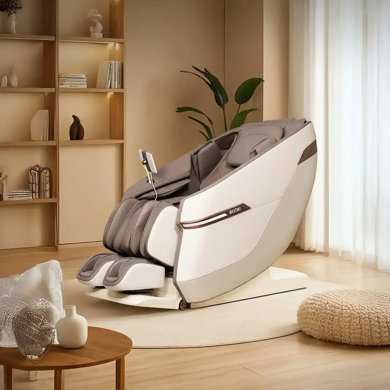 Jazz Recovery Massage Chair (WHITE) - Rotai - Best Massage Chair in Dubai UAE - Shop massage chairs in UAE, Saudi Arabia -Therapy Massage Chairs - Back, Neck, & Leg Pain Relief